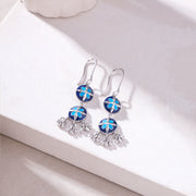 Floral Circlet Drops Earrings