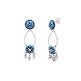 Blooming Mosaic Chandelier Earrings