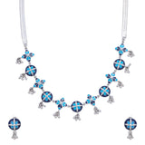 Floral Radiance Necklace and Earrings Set