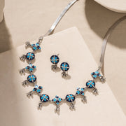 Floral Radiance Necklace and Earrings Set