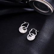 Moonlit Crescent Hoop Earrings