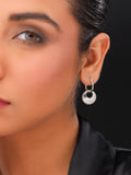 Moonlit Crescent Hoop Earrings