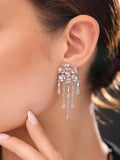 Divine Diya Chandelier Earrings