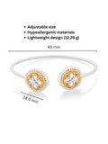 Petal Radiance Cuff Bracelet