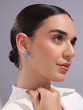 Turquoise Trellis Stud Earrings