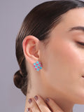 Turquoise Trellis Stud Earrings