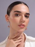 Radiant Reflection Stud Jhumka Earrings