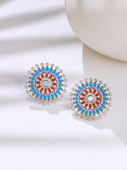 Vibrant Harmony Stud Earrings