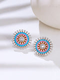 Vibrant Harmony Stud Earrings
