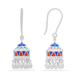 Blue Nubian Dome Jhumka Earrings