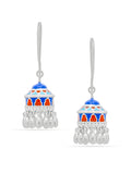 Blue Nubian Dome Jhumka Earrings