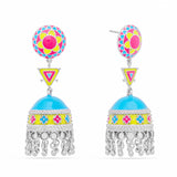 Desert Jewel Stud Jhumka Earrings