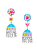 Desert Jewel Stud Jhumka Earrings