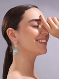 Desert Jewel Stud Jhumka Earrings