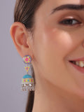 Desert Jewel Stud Jhumka Earrings