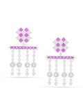 Majestic Mauve Trellis Dangler Earrings