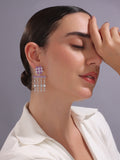 Majestic Mauve Trellis Dangler Earrings