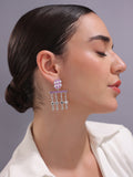 Majestic Mauve Trellis Dangler Earrings