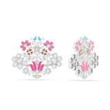 Floral Flock Stud Earrings