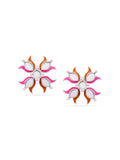 Lotus Reflection Stud Earrings