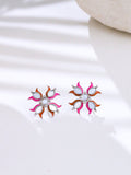 Lotus Reflection Stud Earrings