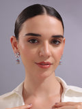 Lotus Reflection Stud Jhumka Earrings