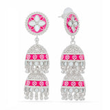 Petal Perfection Tiered Jhumka Earrings