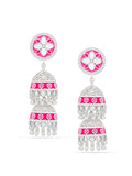 Petal Perfection Tiered Jhumka Earrings