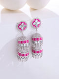Petal Perfection Tiered Jhumka Earrings