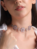 Crimson Cascade Multi-Strand Threaded Necklace