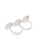 Sunburst Harmony Two-Finger Ring