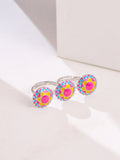Sunburst Harmony Two-Finger Ring