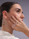 Sunburst Harmony Two-Finger Ring
