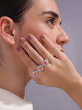 Sunburst Harmony Two-Finger Ring