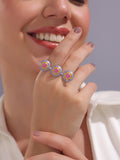 Sunburst Harmony Two-Finger Ring