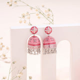 Regal Gulab Jhumka Earrings