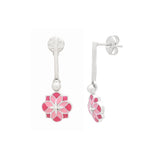 Rose Mosaic Drop Earrings