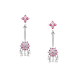 Mosaic Rose Garden Chandelier Earrings