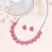 Rose Garden Necklace and Earrings Set