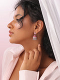 Coral Charm Tower Jhumka Earrings